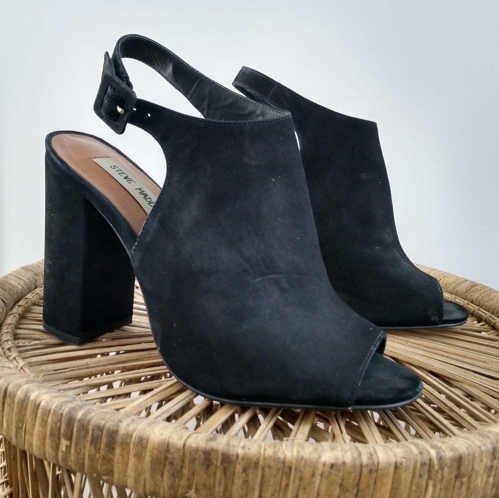 Peep toe Steve Madden mules/heels